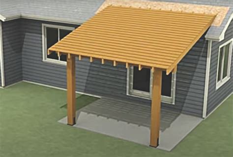 how to attach metal patio cover to house|tying porch roof into existing.